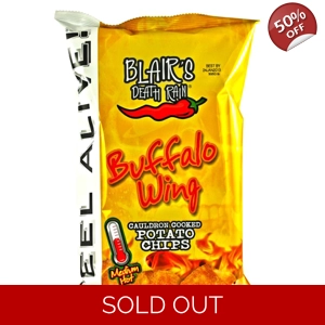 Blair's Death Rain Hot Buffalo Wing Potato Chips | Crisps